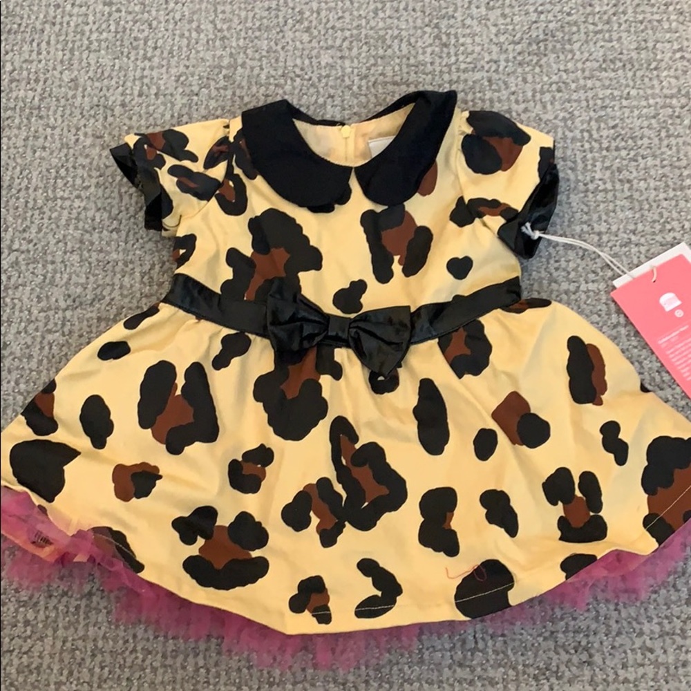Harajuku Mini baby girl leopard dress